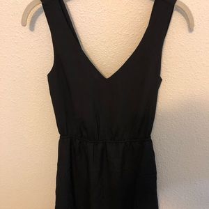 Black cross back dress